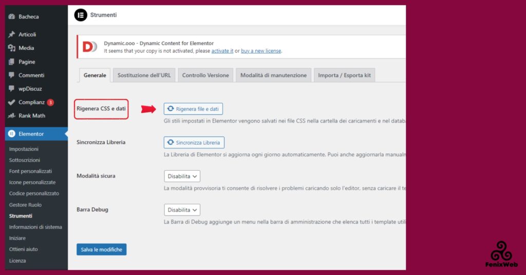 Rigenera CSS Elementor